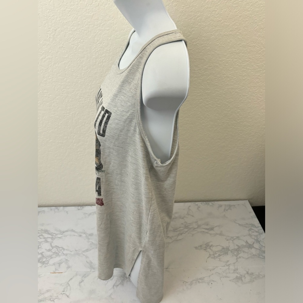 Freeze Tank Top Women Take Me To California Bear Sz M Gray Pullover - Picture 2 of 5
